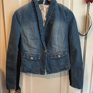 BCBGMaxAzria Faded Blue Jean Jacket